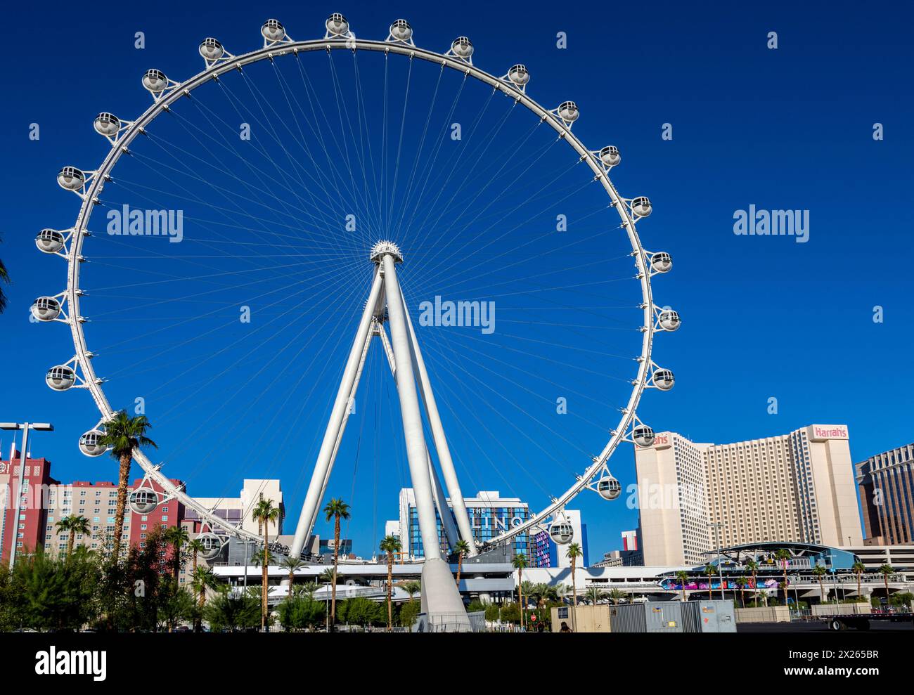 Las Vegas, Nevada. High Roller, le più alte del mondo ruota di osservazione, come del 2015. Foto Stock