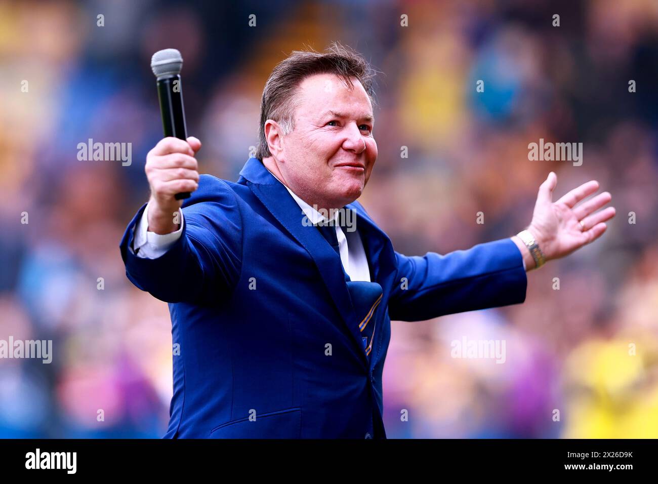 Mansfield, Regno Unito. 20 aprile 2024. Il proprietario del Mansfield Town John Radford durante la partita di Mansfield Town FC contro Gillingham Town FC Sky bet EFL League 2 al One Call Stadium di Mansfield, Inghilterra, Regno Unito il 20 aprile 2024 Credit: Every Second Media/Alamy Live News Foto Stock