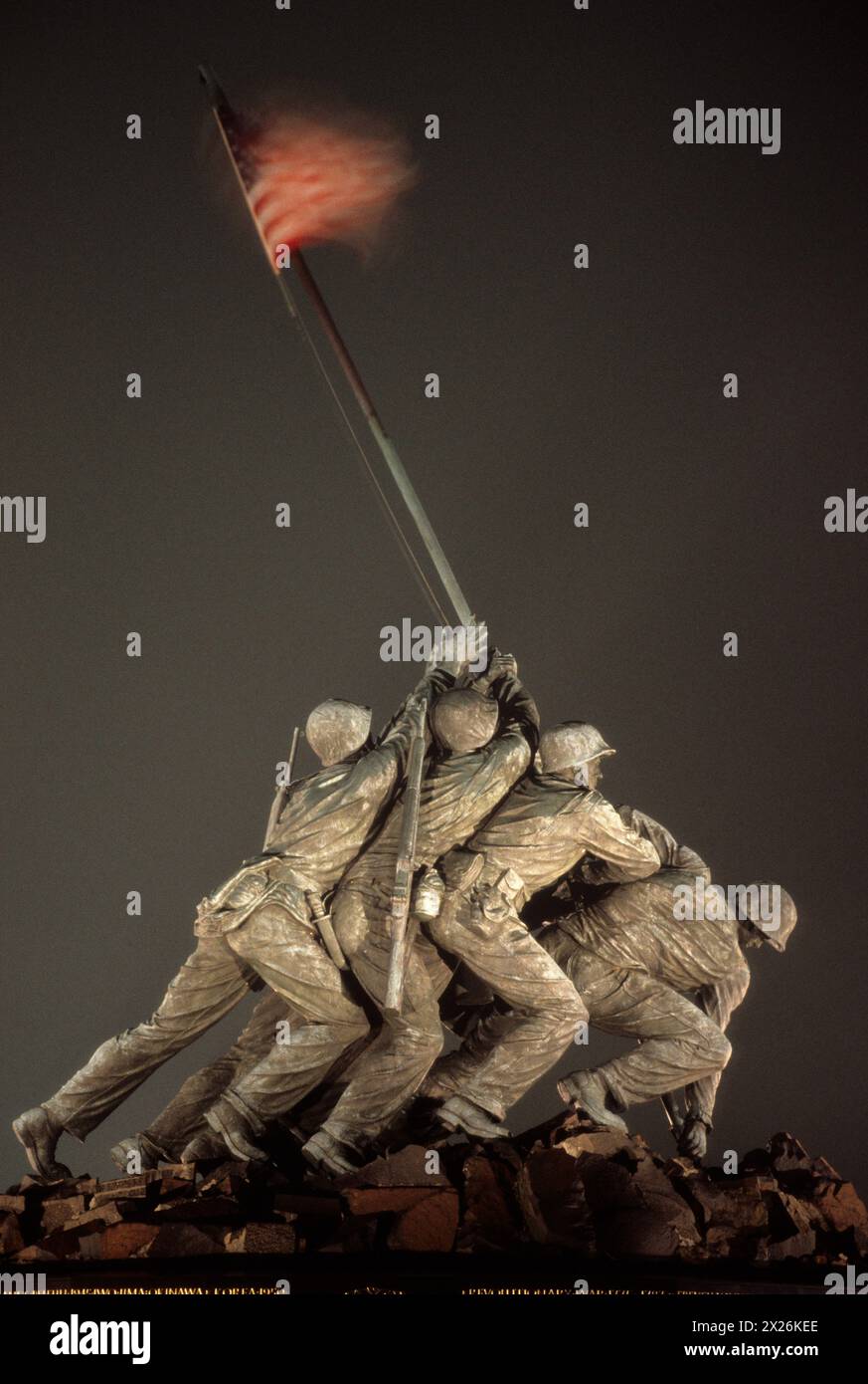 Arlington, Virginia. Iwo Jima Memorial ai Marines degli Stati Uniti. Foto Stock