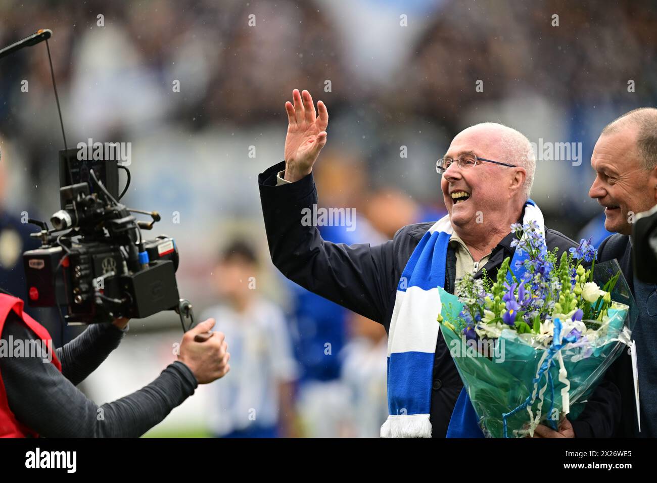 Il leggendario allenatore di calcio Sven-Göran Svennis Eriksson viene celebrato prima della partita di calcio di sabato tra l'IFK Gothenburg e l'IFK Norrköping a Gamla Foto Stock