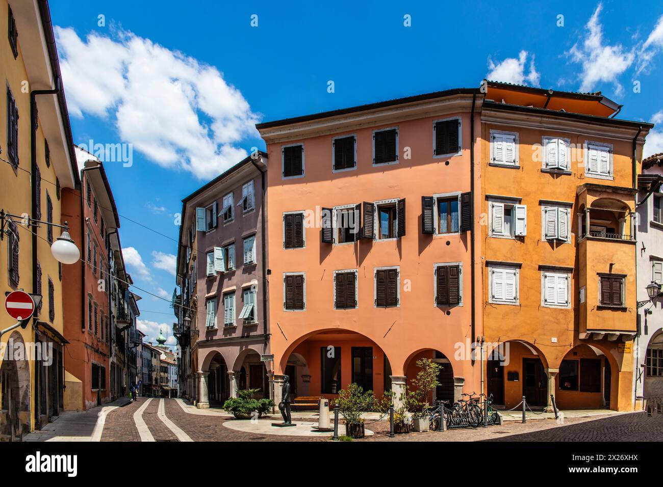 Centro storico, Gorizia, città di confine con Slovenia, Friuli, Italia, Gorizia, Friuli, Italia Foto Stock