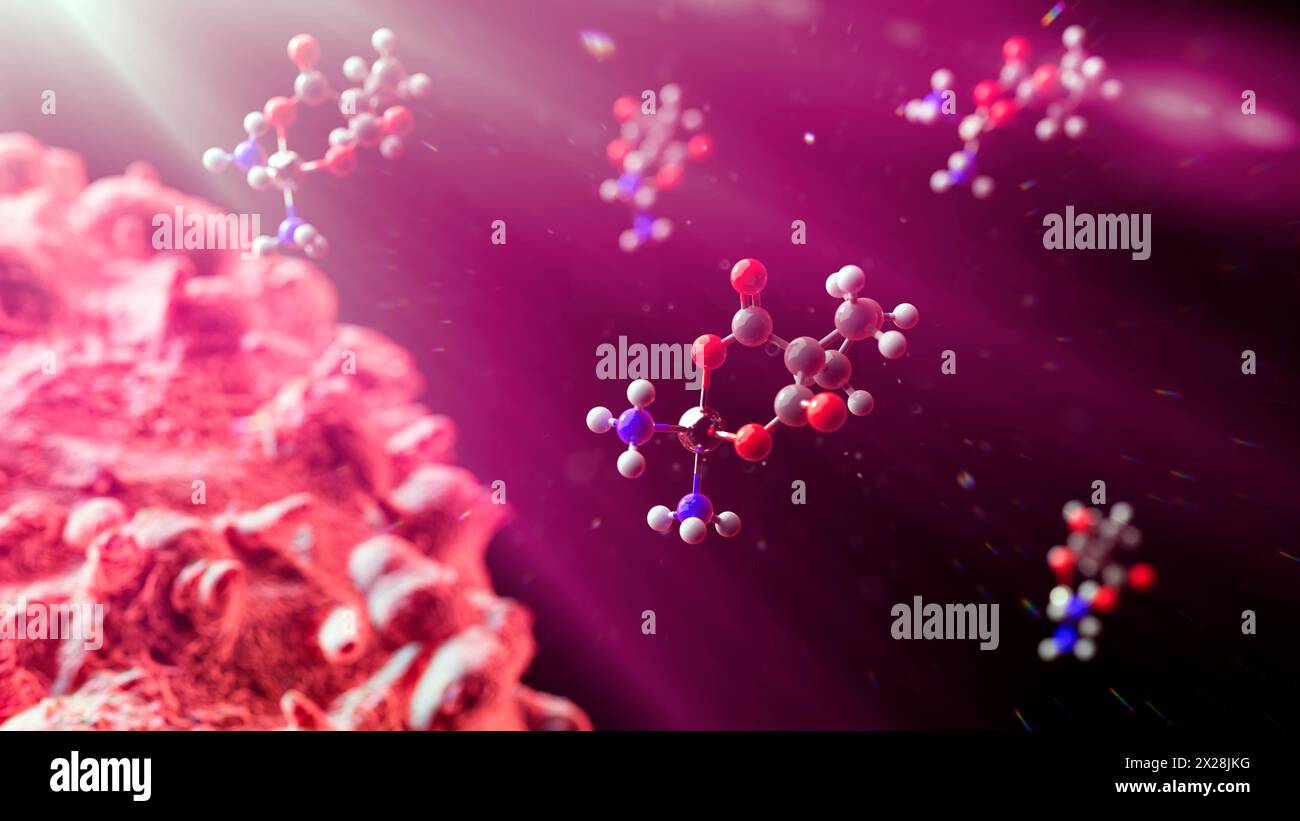 Farmaci organometallici, illustrazione Foto Stock