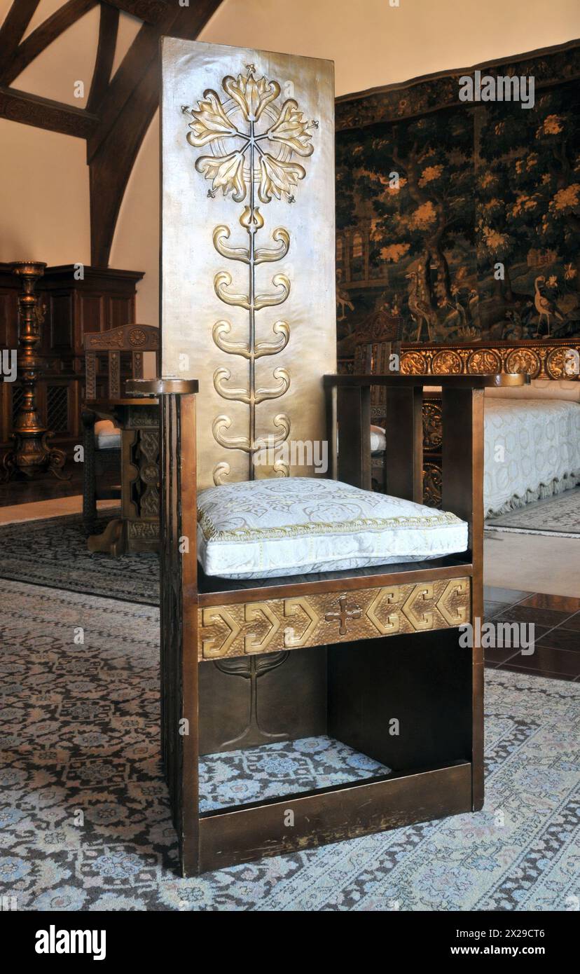 Palazzo Cotroceni, residenza del Presidente della Romania, Bucarest, Romania Foto Stock