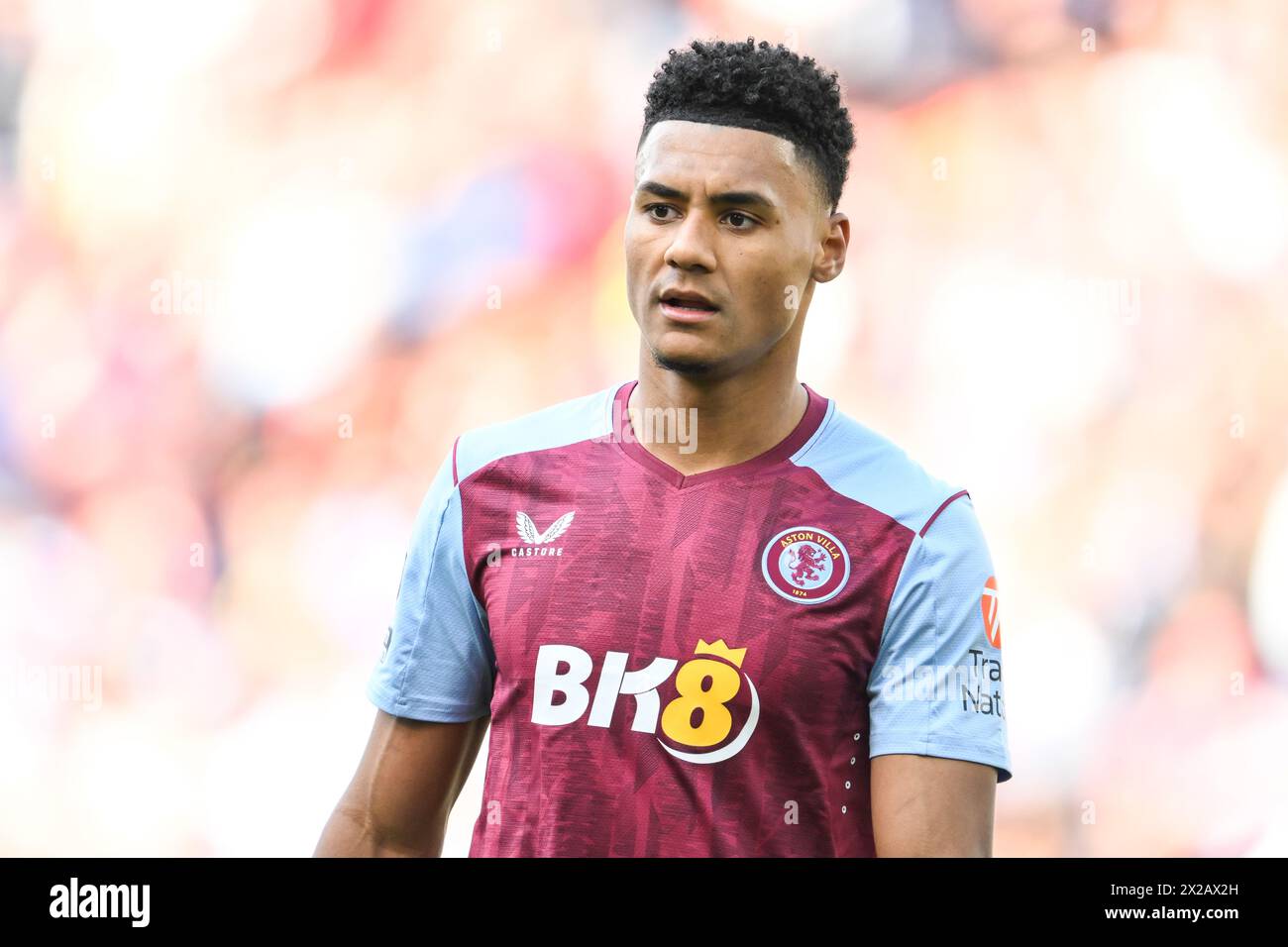 Ollie Watkins dell'Aston Villa durante la partita di Premier League Aston Villa vs Bournemouth a Villa Park, Birmingham, Regno Unito. 21 aprile 2024. (Foto di Craig Thomas/News Images) in, il 21/4/2024. (Foto di Craig Thomas/News Images/Sipa USA) credito: SIPA USA/Alamy Live News Foto Stock