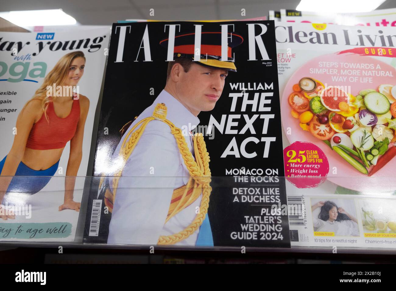 Prince William sulla copertina della rivista Tatler aprile 2024 Londra Inghilterra Regno Unito KATHY DEWITT Foto Stock