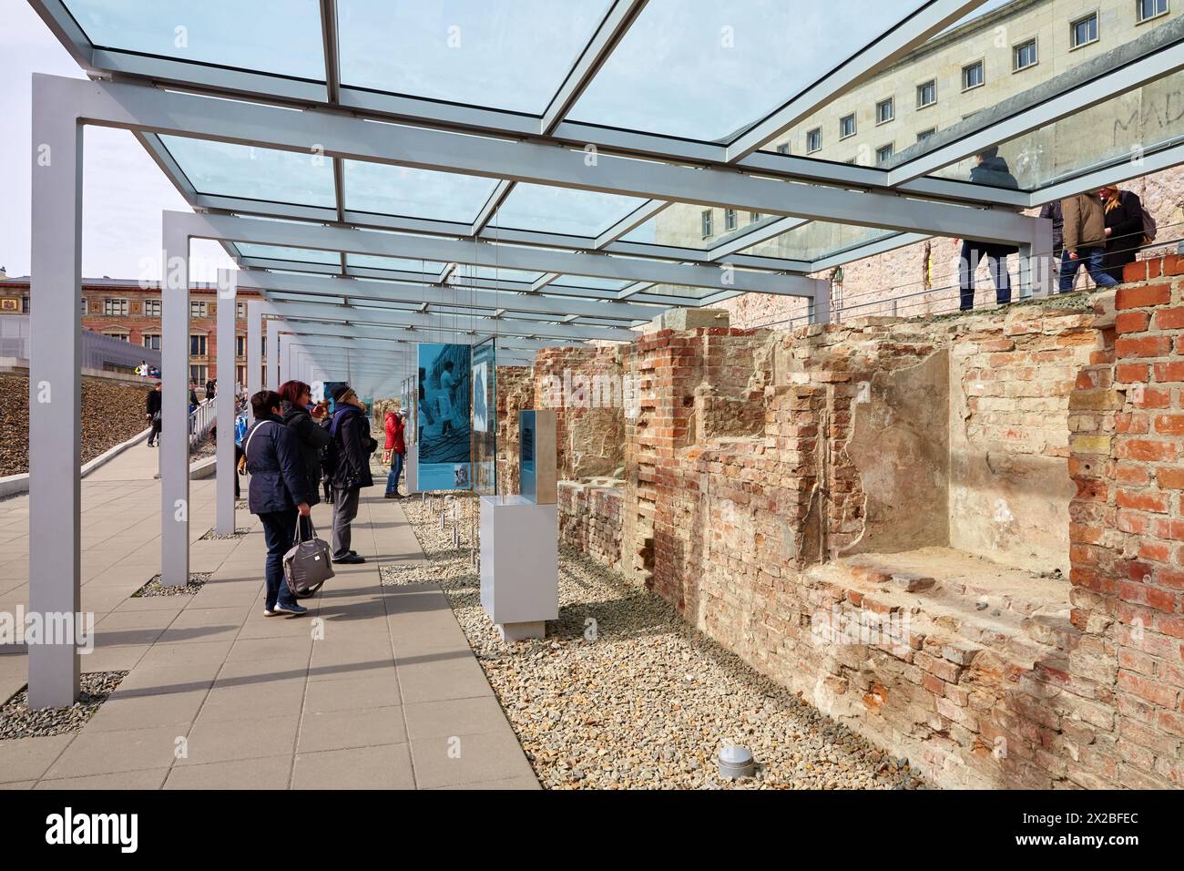 Museo Topographie des Terrors, Berlino, Germania Foto Stock