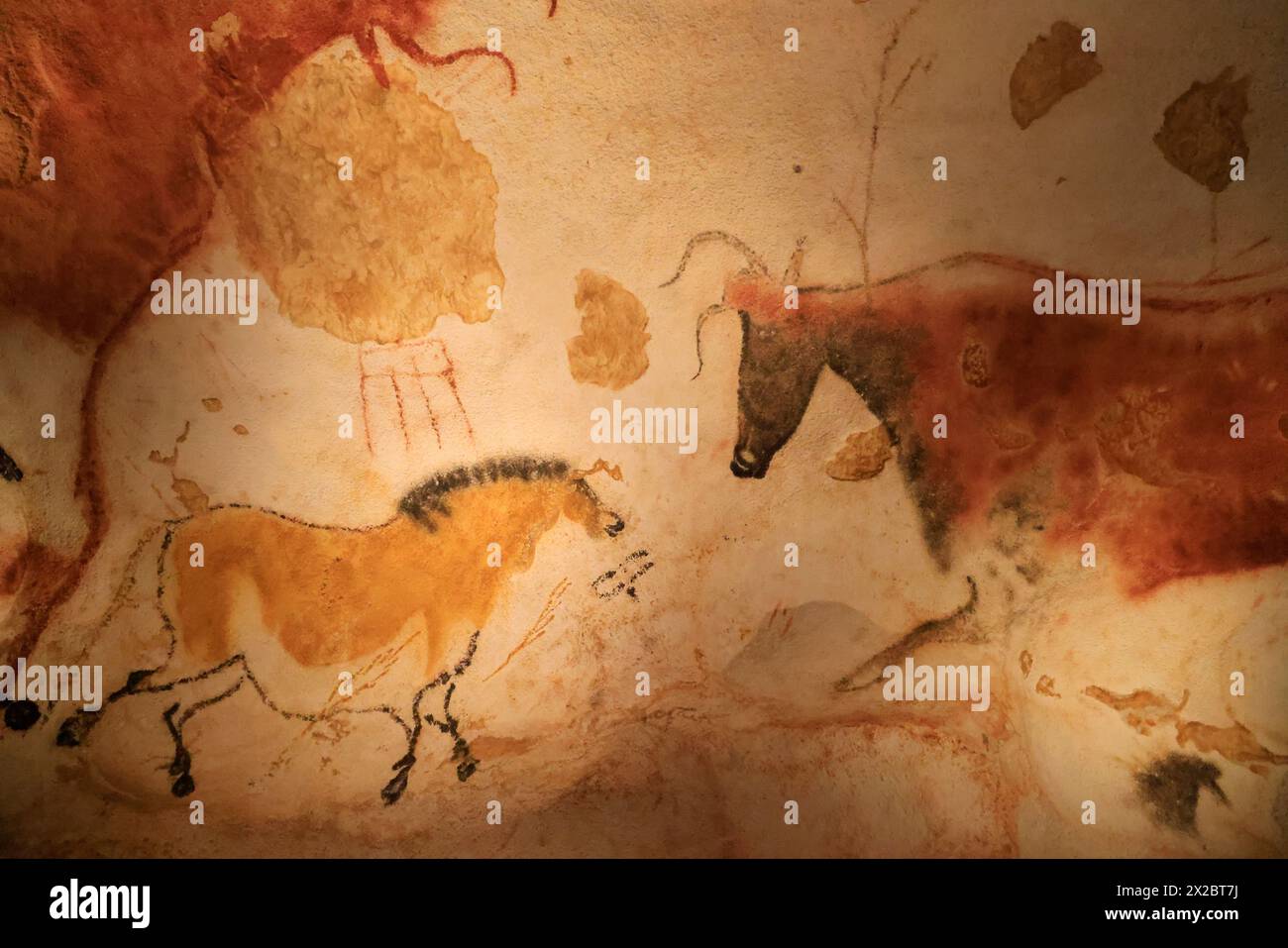 Lascaux IV, International Center for Cave Art (Centre International de l'art pariétal) presenta, tra le altre cose, un facsimile completo di tutti i Foto Stock