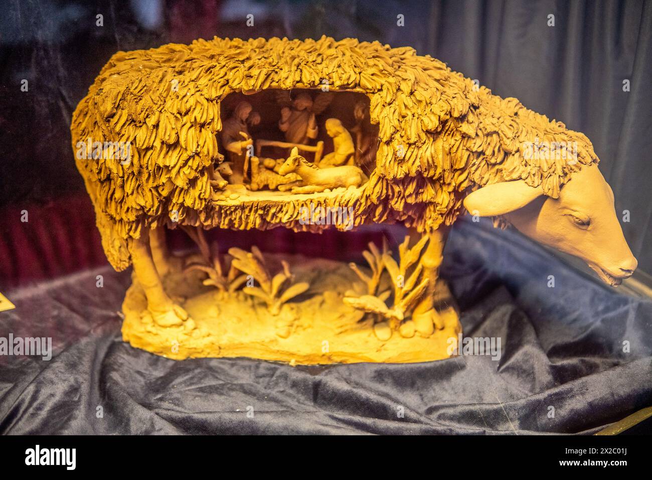 Nacimiento - modello della Natività ad Antigua Guatemala Foto Stock