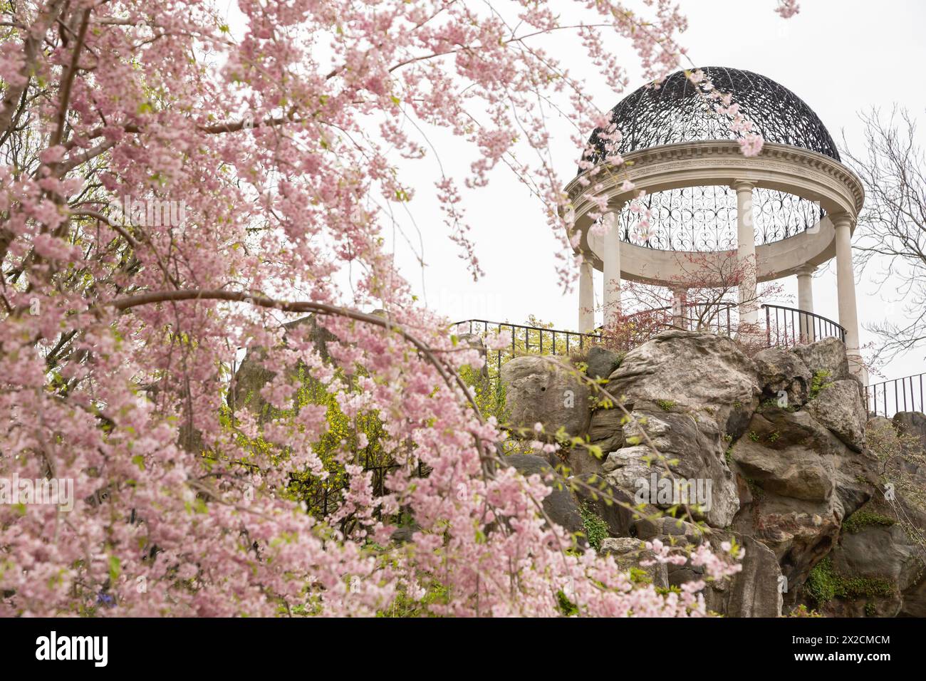 Temple of Love all'Untermyer Public Park di Yonkers, New York, appena a nord di Manhattan. Foto Stock