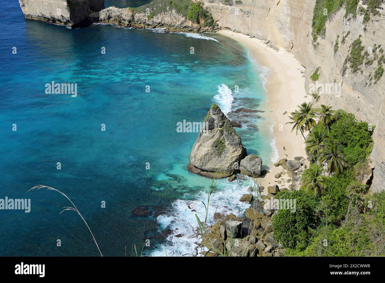 Tropical Diamond Beach - Nusa Penida, Indonesia Foto Stock