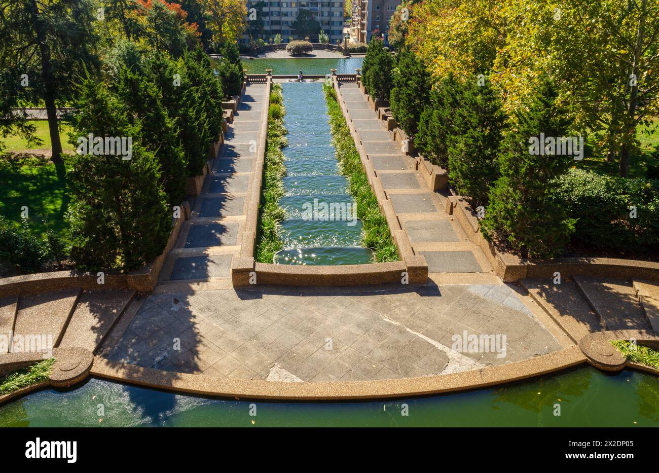 Meridian Hill Park, Malcolm X Park, Washington D.C., Stati Uniti Foto Stock