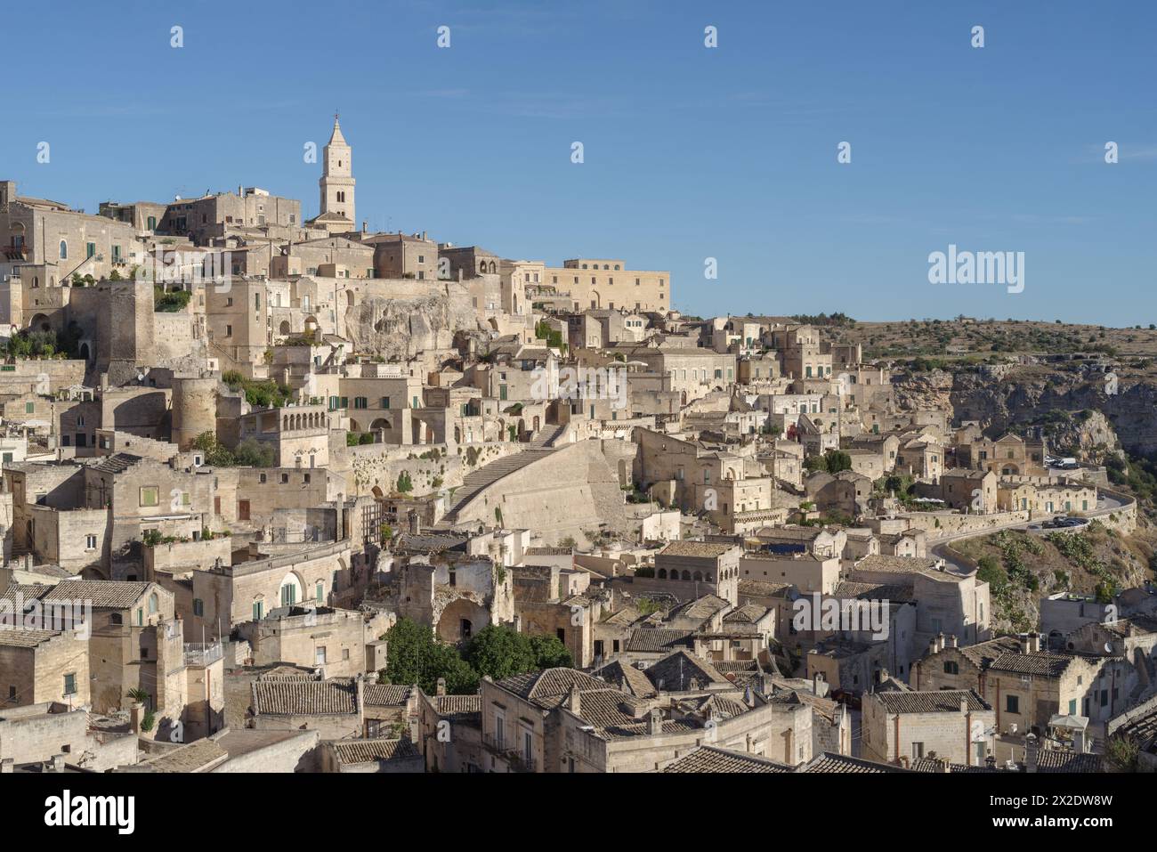 Città di Matera, Sassi di Matera, Basilicata, Italia Foto Stock