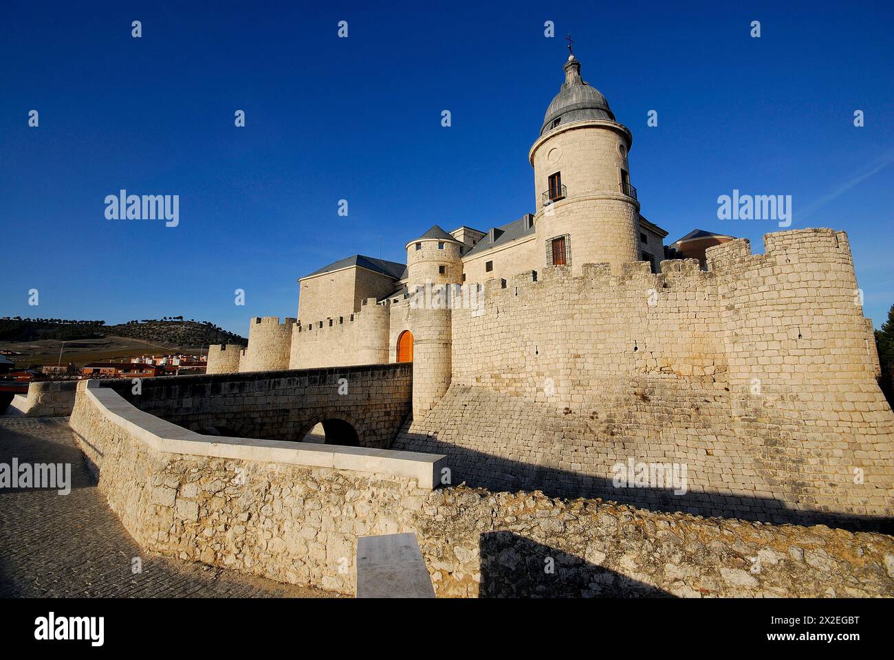 Castello e archivio di Simancas, Valladolid, Spagna Foto Stock