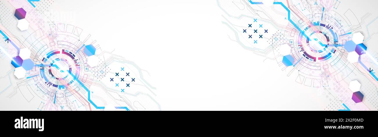 Sfondo vettoriale astratto su un tema tecnologico. Illustrazione Vettoriale