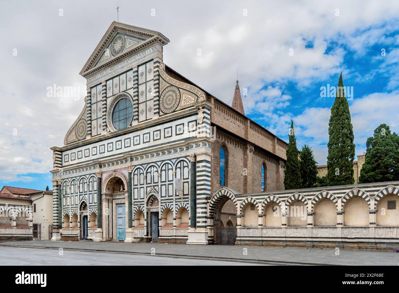basilica di Santa Maria Novella a Firenze, Italia Foto Stock