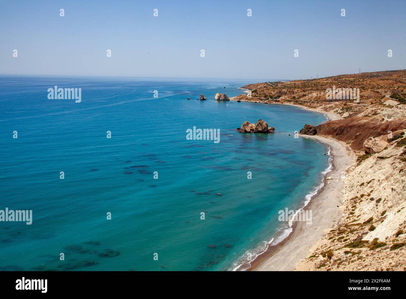 Cipro, Paphos, Rocca di Romiou, la leggendaria casa natale di Afrodite Foto Stock