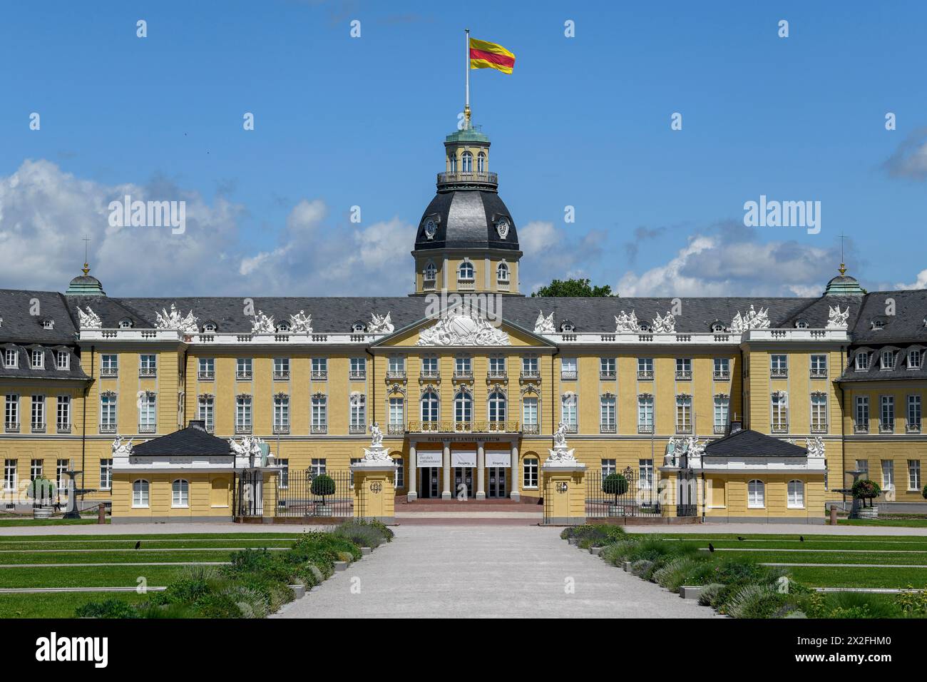 Geografia / viaggi, Germania, Baden-Wuerttemberg, castello di Karlsruhe, Karlsruhe, ULTERIORI-DIRITTI-AUTORIZZAZIONE-INFORMAZIONI-NON-DISPONIBILI Foto Stock