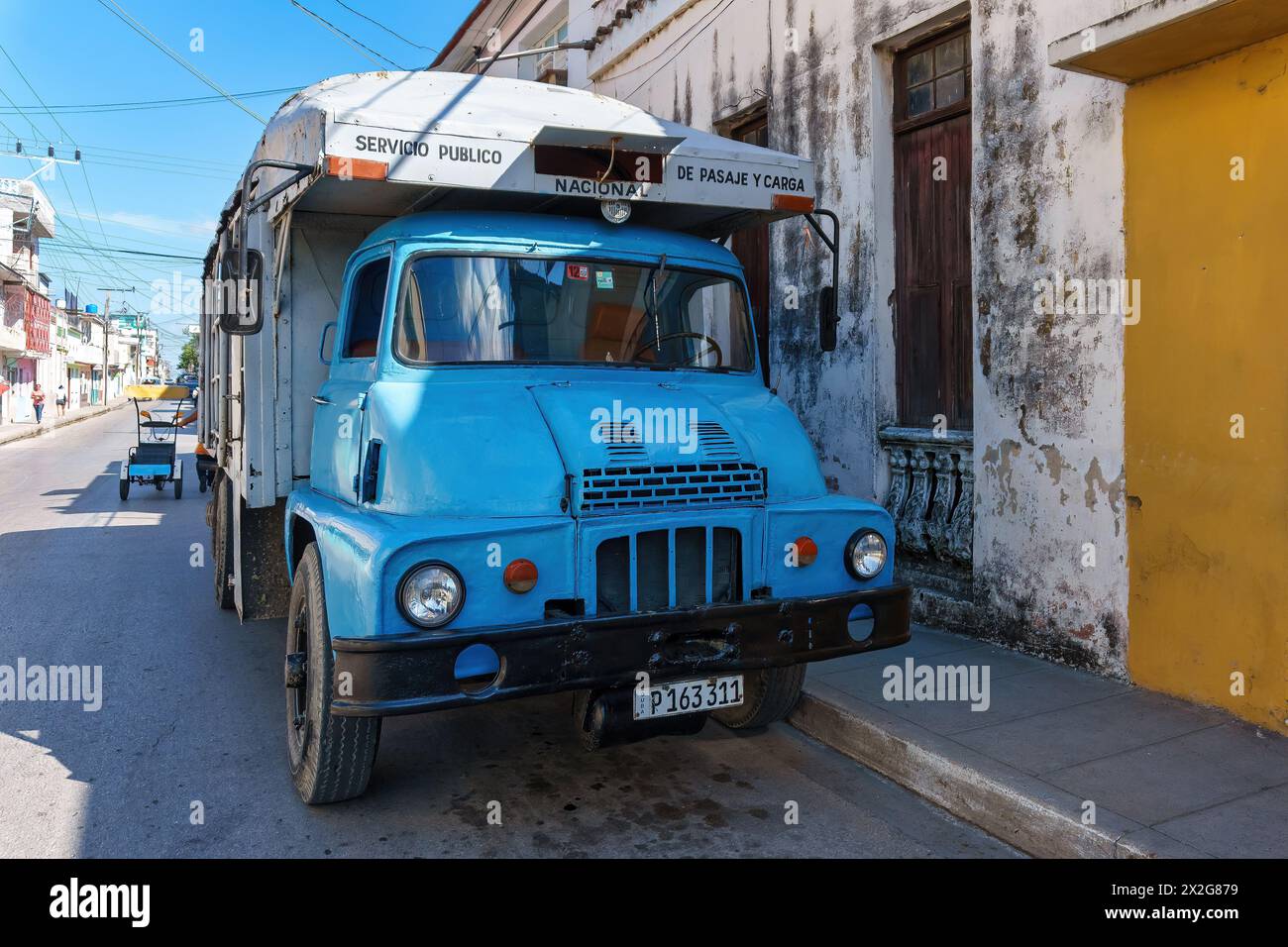 Vecchio camion obsoleto, santa clara, cuba Foto Stock