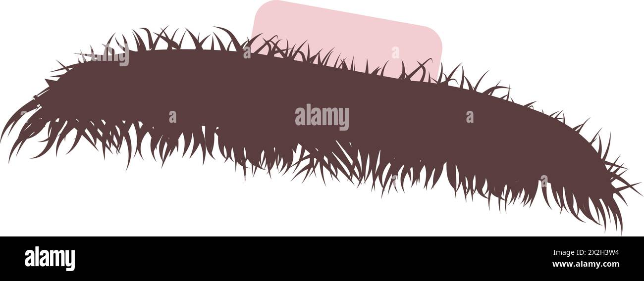 elegante cappello rosa con piume sull'orlo Illustrazione Vettoriale