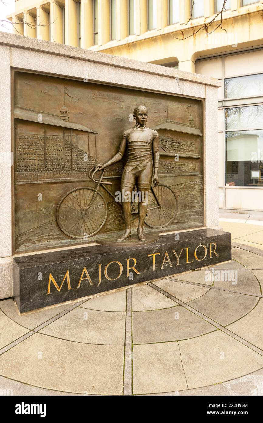 Monumento maggiore di Taylor a Worcester Massachusetts Foto Stock