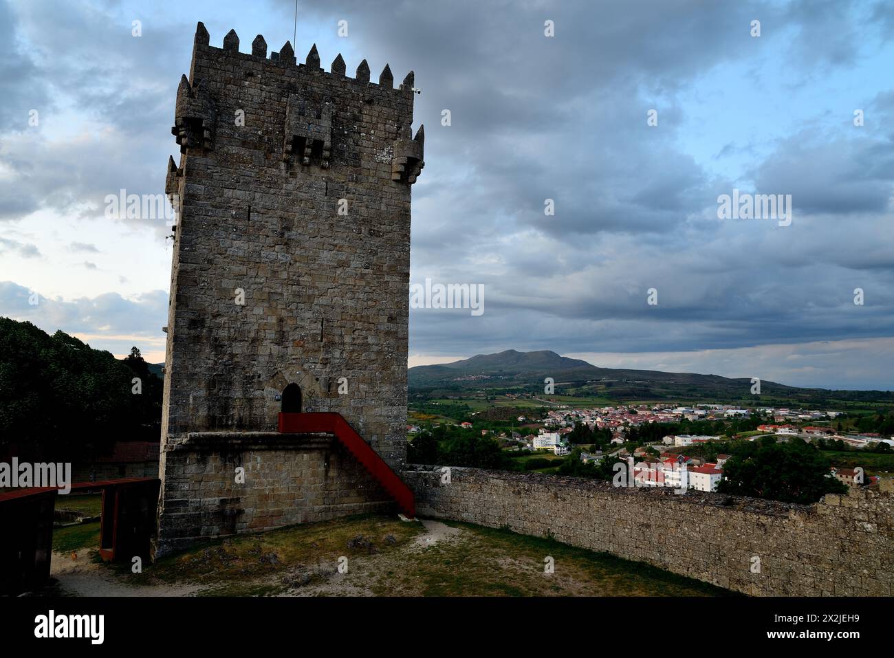 Castello medievale di Montalegre, Portogallo Foto Stock