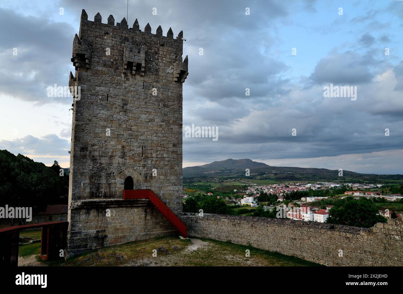 Castello medievale di Montalegre, Portogallo Foto Stock