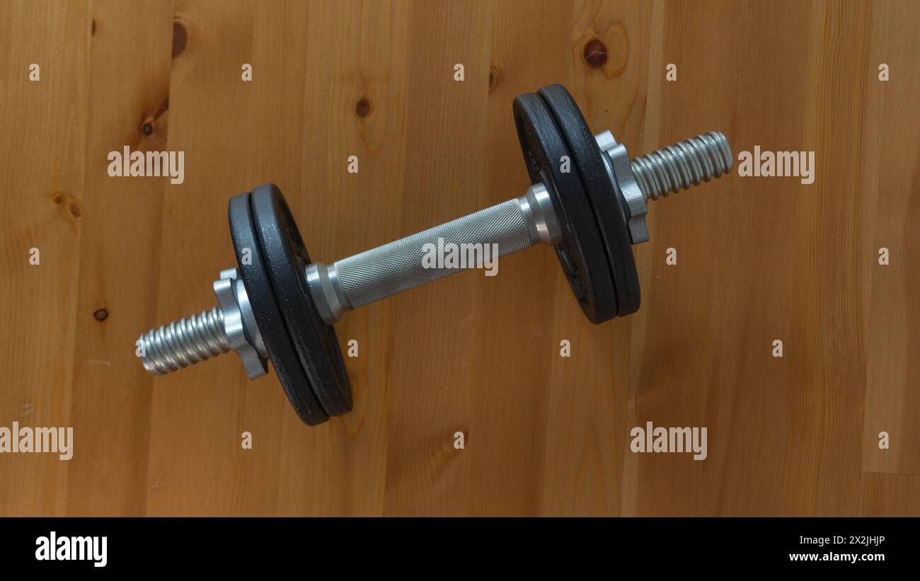 Manubrio robusto per una costruzione efficace dei muscoli Foto Stock