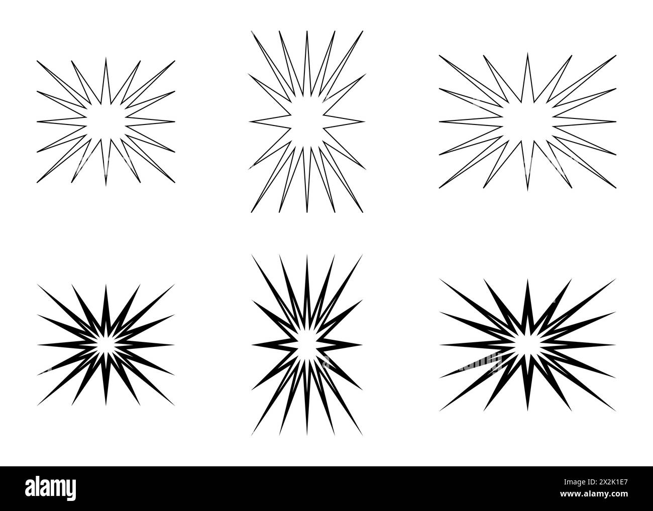 Elementi grafici Bang per simboli o segni di icone di guerra, conflitto o esplosione militare. Illustrazione Vettoriale