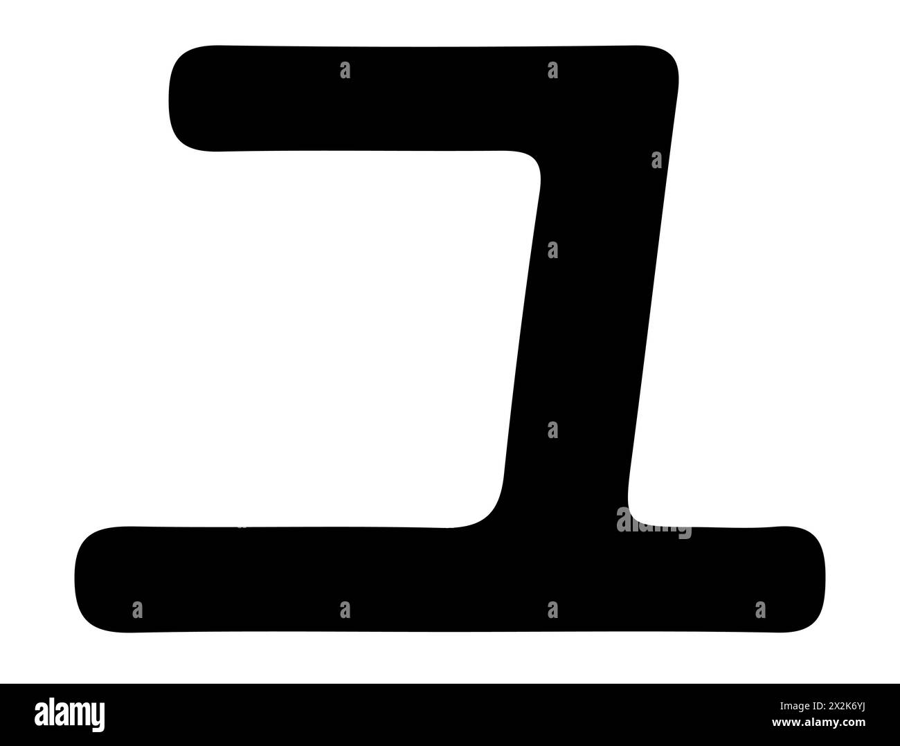 Grafica vettoriale silhouette alfabeto giapponese Illustrazione Vettoriale