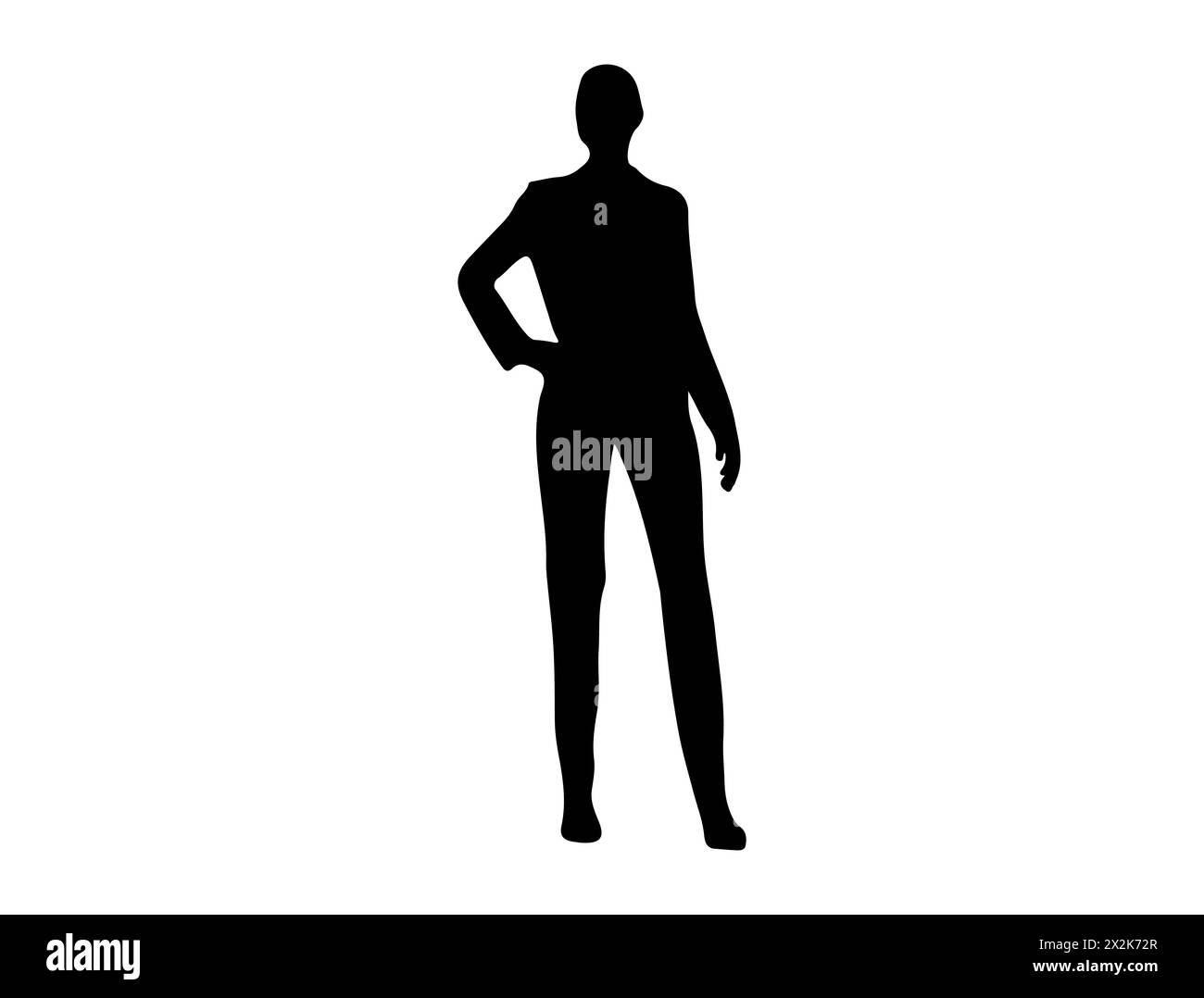 Grafica vettoriale silhouette manichino Illustrazione Vettoriale