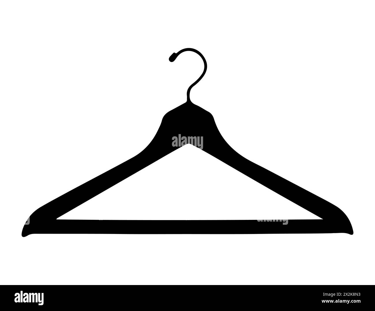 Appendiabiti silhouette grafica vettoriale Illustrazione Vettoriale