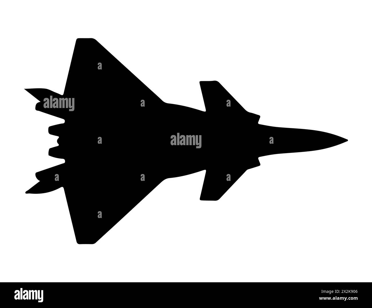Grafica vettoriale silhouette jet da combattimento Illustrazione Vettoriale