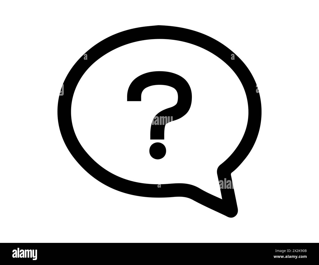 Icona FAQ immagine vettoriale silhouette Illustrazione Vettoriale