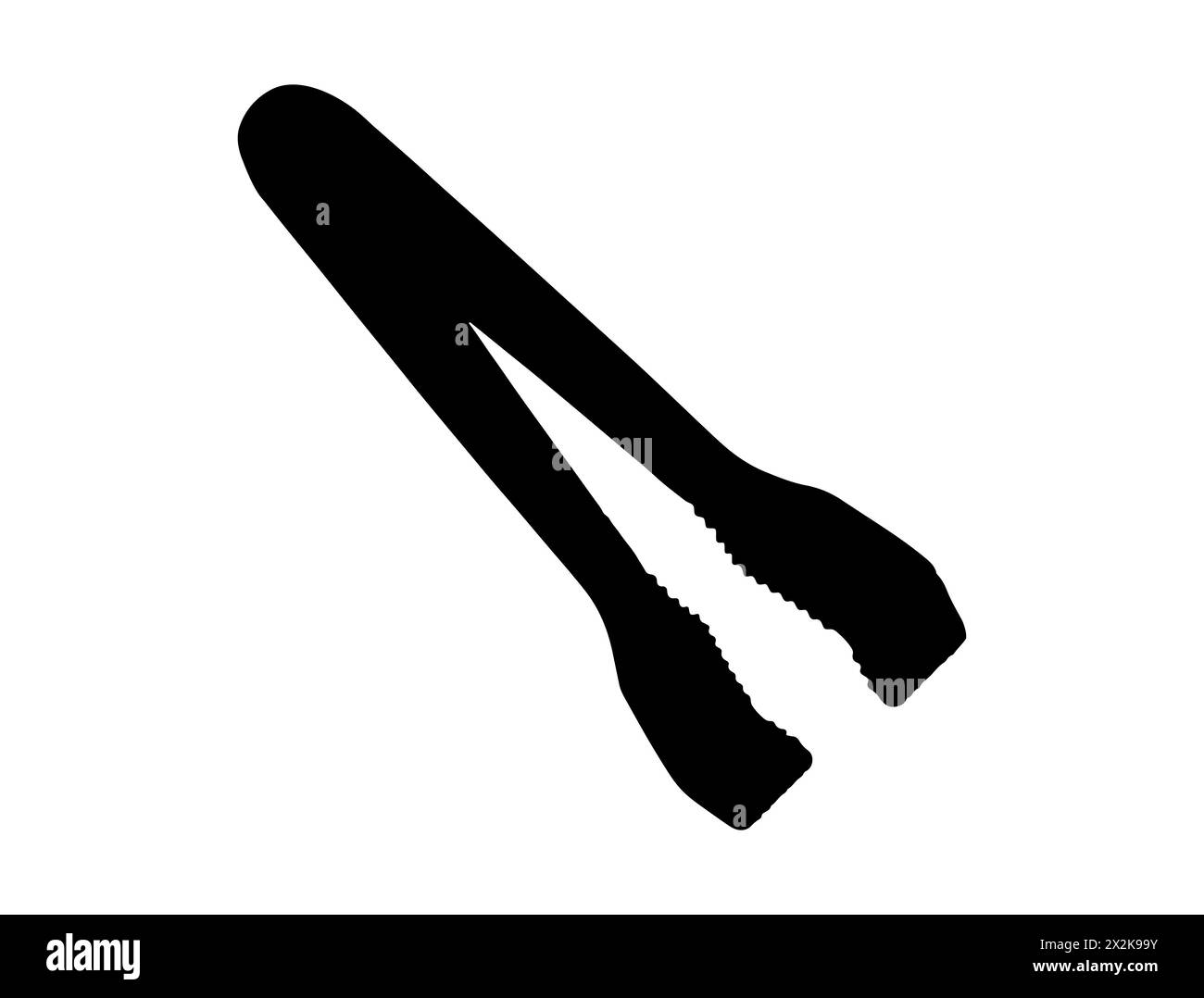 Grafica vettoriale sagoma Ice Tong Illustrazione Vettoriale