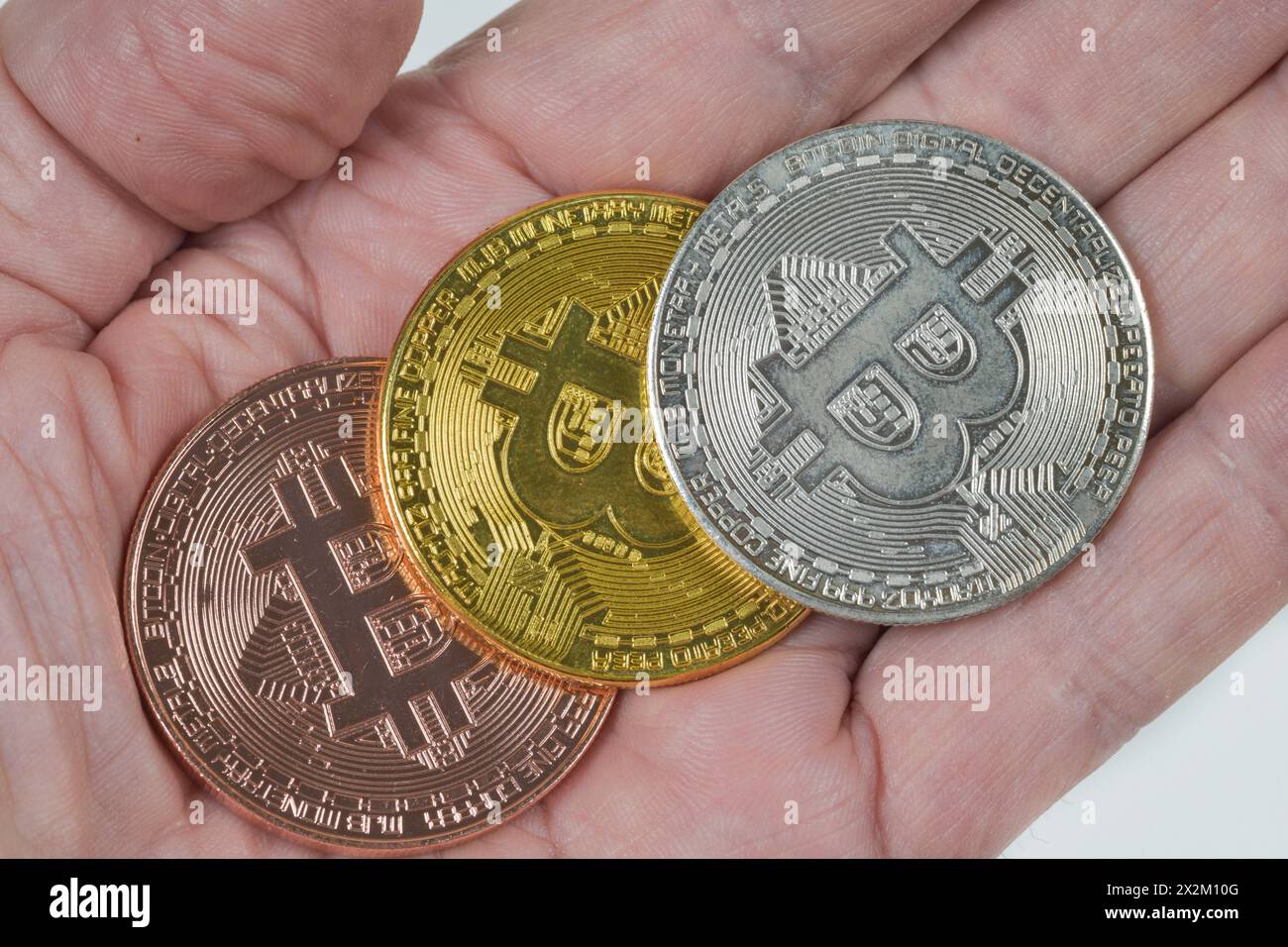 Symbolfoto Bitcoin, Krypto Foto Stock