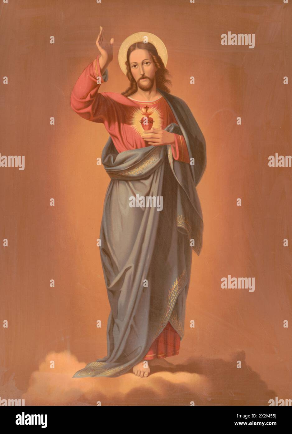 Gesù Cristo, illustrazione 1877 - Hoover, Giuseppe, 1830-1913, editore Foto Stock