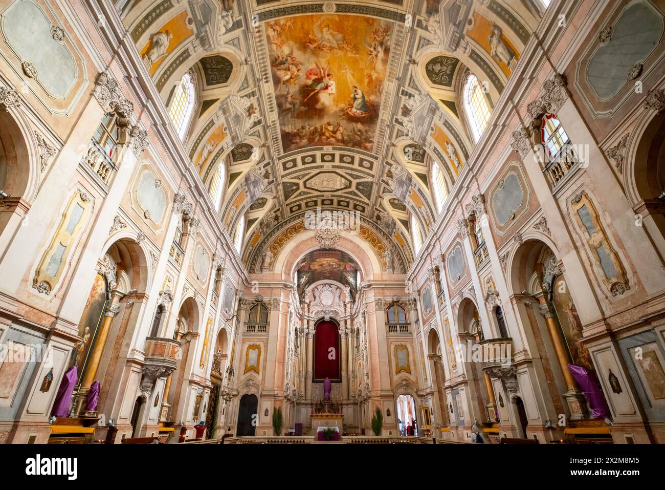 Chiesa di nostra Signora dell'Incarnazione, quartiere Baixa di Lisbona, Portogallo. Foto Stock