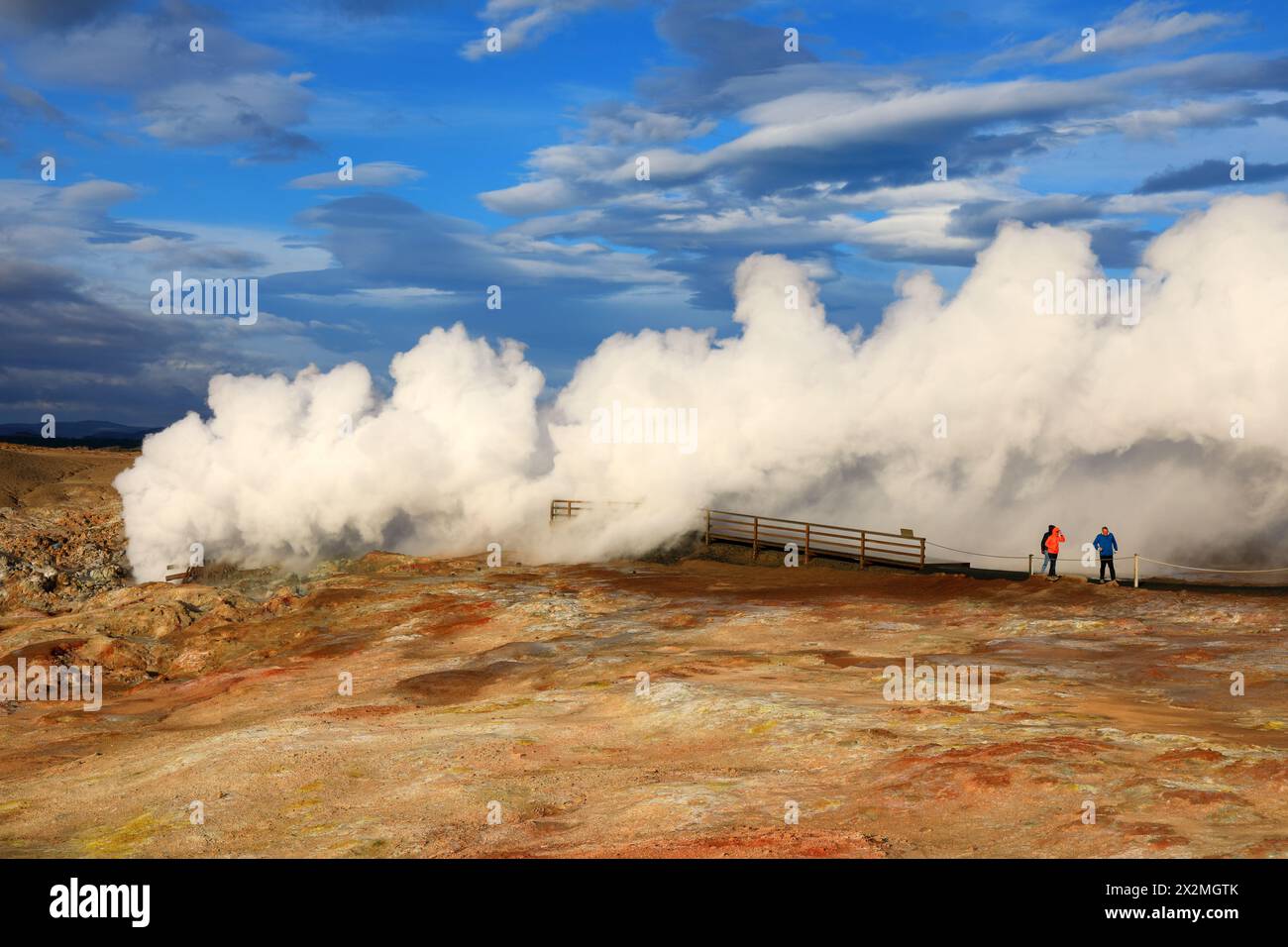 Geografia / viaggi, Islanda, Sudurnes, Reykjanes, zona termale di Gunnuhver, Islanda sud-occidentale, ULTERIORI-DIRITTI-CLEARANCE-INFO-NON-DISPONIBILI Foto Stock