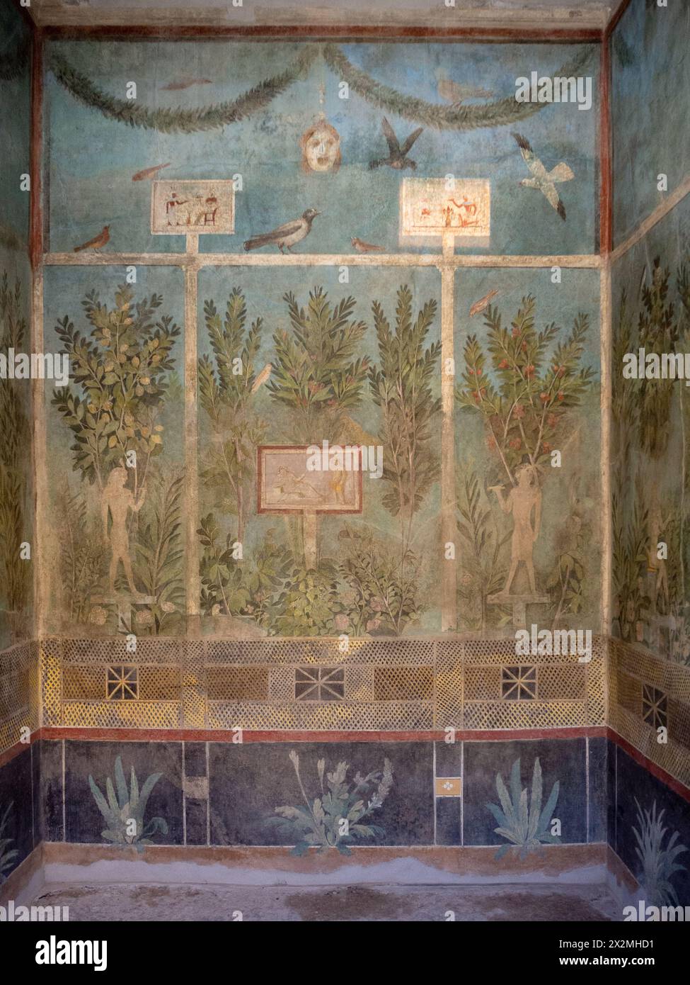 Casa del Frutteto. Orchard House. Pompei, Ercolano, Italia Foto Stock