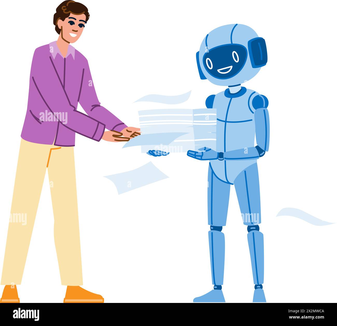 le pagine scansionano il vettore di bilancio Illustrazione Vettoriale