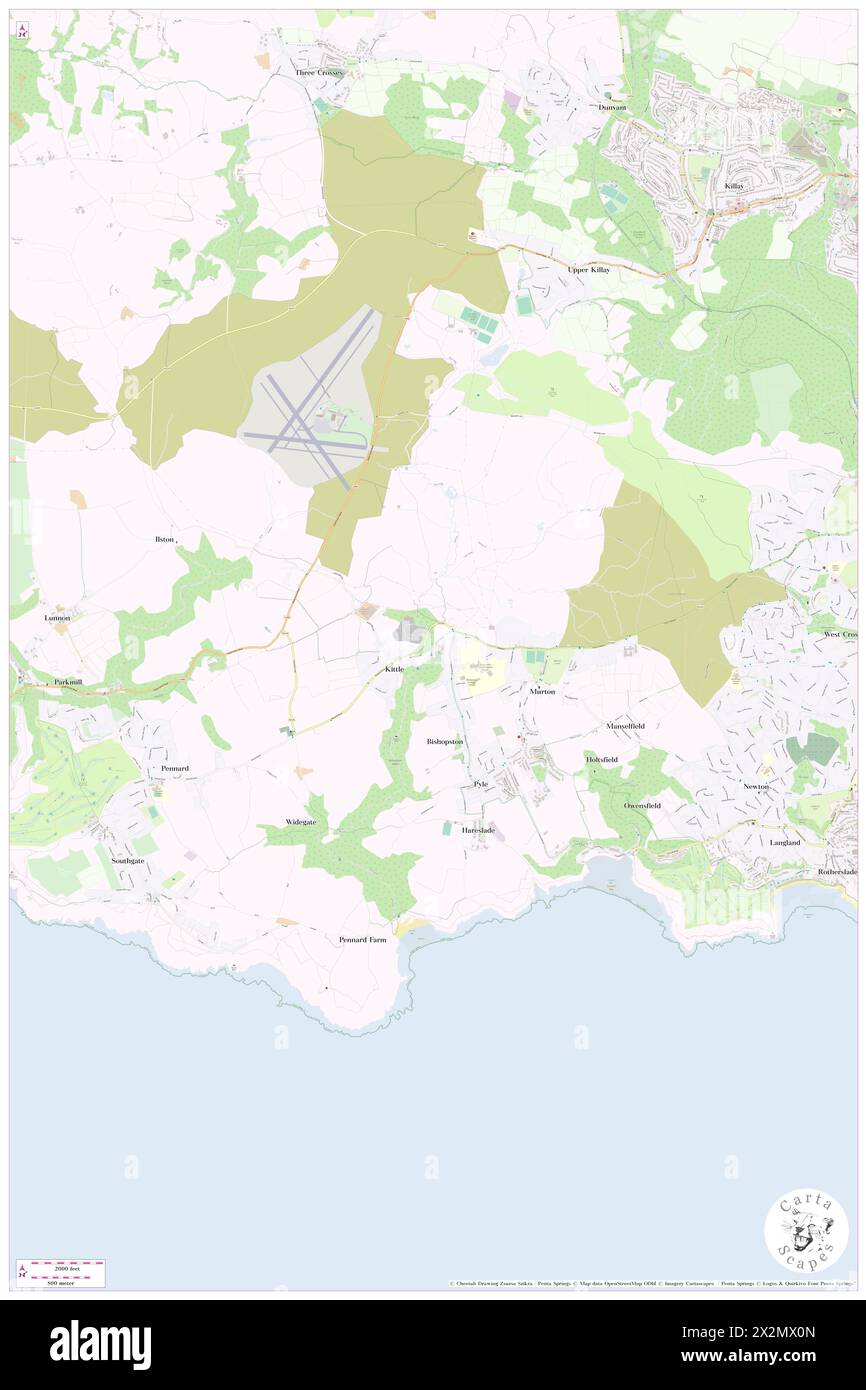 The Gower Hotel, City and County of Swansea, GB, Regno Unito, Galles, N 51 35' 7'', S 4 3' 16'', mappa, Cartascapes Mappa pubblicata nel 2024. Esplora Cartascapes, una mappa che rivela i diversi paesaggi, culture ed ecosistemi della Terra. Viaggia attraverso il tempo e lo spazio, scoprendo l'interconnessione del passato, del presente e del futuro del nostro pianeta. Foto Stock