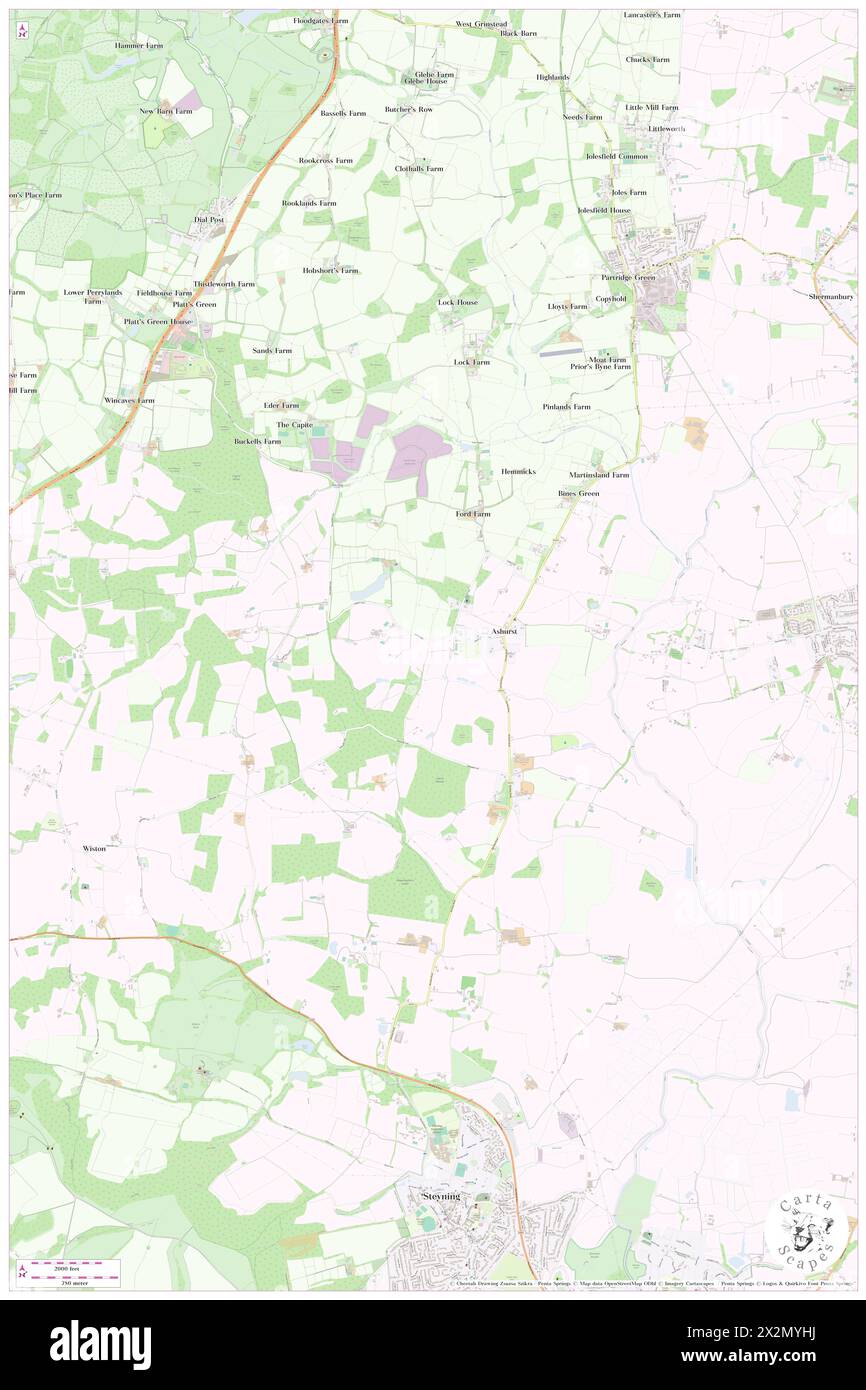 Ashurst Kent Map