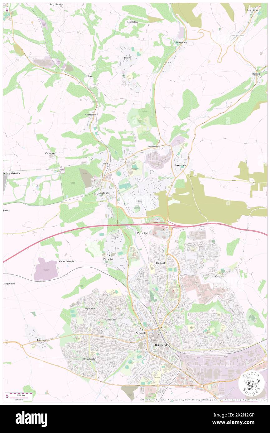 Days Inn Bridgend Cardiff M4, Bridgend County borough, GB, Regno Unito, Galles, N 51 32' 19'', S 3 35' 7'', MAP, Cartascapes Map pubblicata nel 2024. Esplora Cartascapes, una mappa che rivela i diversi paesaggi, culture ed ecosistemi della Terra. Viaggia attraverso il tempo e lo spazio, scoprendo l'interconnessione del passato, del presente e del futuro del nostro pianeta. Foto Stock