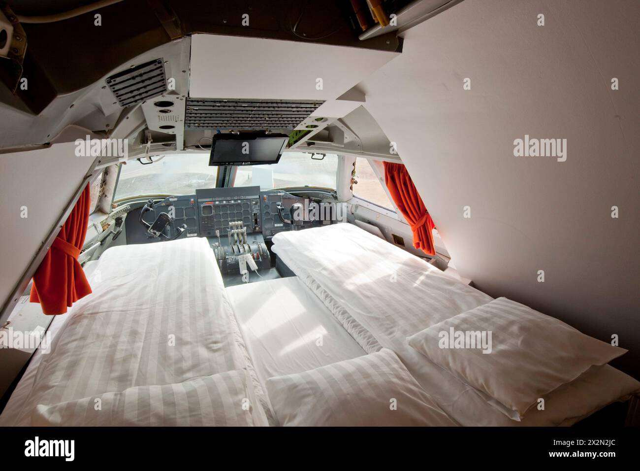 HOTEL JUMBO STAY IN UN BOEING 747 SMANTELLATO A STOCCOLMA Foto Stock