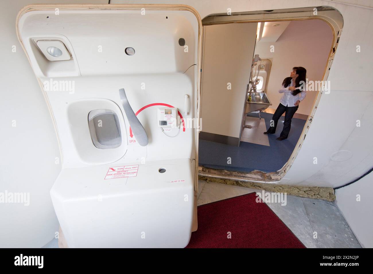 HOTEL JUMBO STAY IN UN BOEING 747 SMANTELLATO A STOCCOLMA Foto Stock