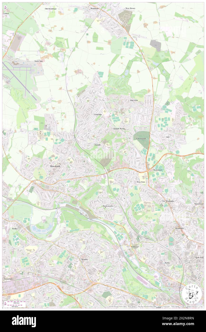 Spring Wood, City and Borough of Leeds, GB, Regno Unito, Inghilterra, N 53 50' 32'', S 1 36' 57'', mappa, Cartascapes Mappa pubblicata nel 2024. Esplora Cartascapes, una mappa che rivela i diversi paesaggi, culture ed ecosistemi della Terra. Viaggia attraverso il tempo e lo spazio, scoprendo l'interconnessione del passato, del presente e del futuro del nostro pianeta. Foto Stock