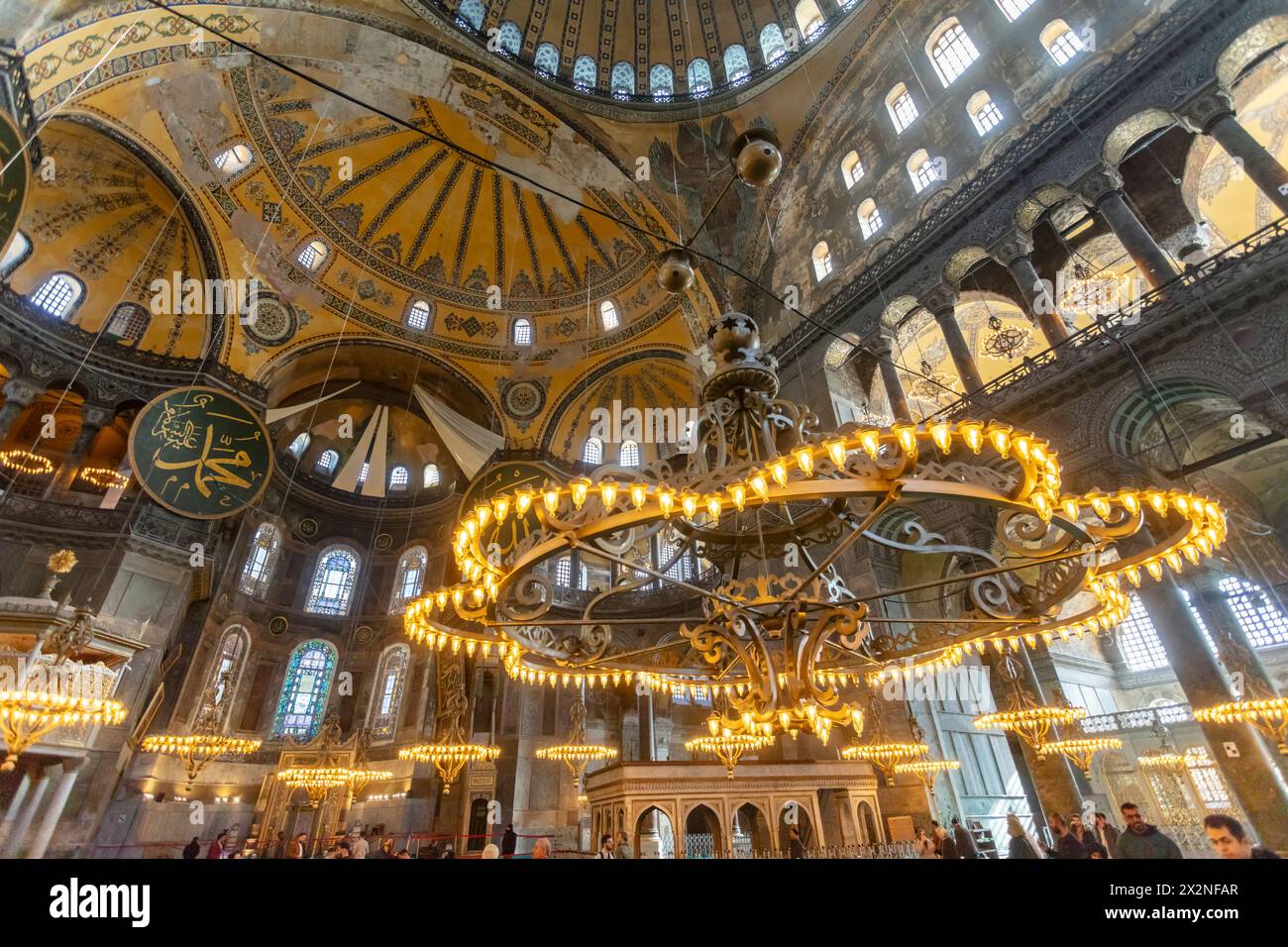 Hagia Sophia interno, Istanbul, Turchia Foto Stock