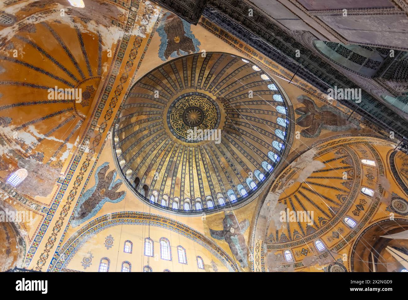 Hagia Sophia interno, Istanbul, Turchia Foto Stock