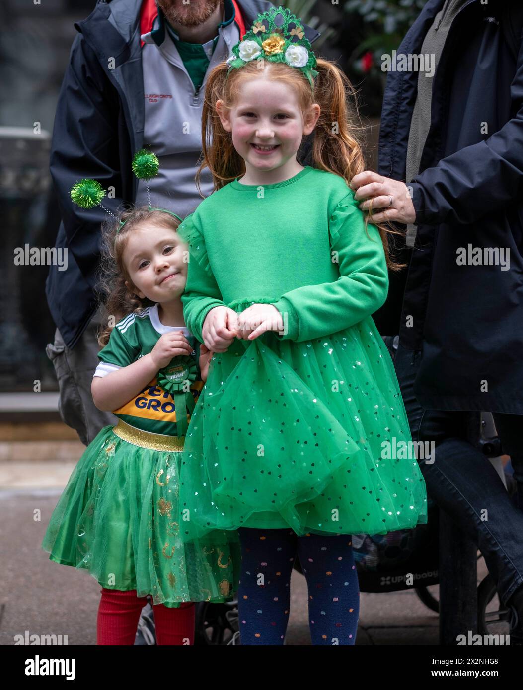 © Jeff Moore St Patrick's Day Parade nel centro di Londra, l'evento annuale, ospitato dal sindaco di Londra, si terrà domenica 17 marzo e si terrà Foto Stock