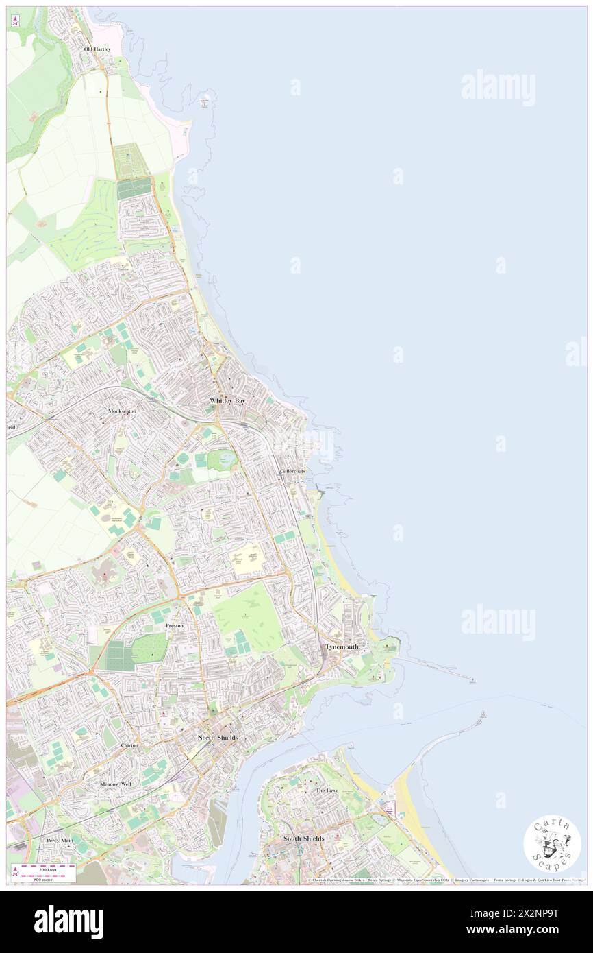 Fishermen's Mission (costruita sull'ex sito della Mrs Nater's Farm House), North Tyneside, GB, Regno Unito, Inghilterra, N 55 2' 15'', S 1 26' 0'', MAP, Cartascapes Map pubblicata nel 2024. Esplora Cartascapes, una mappa che rivela i diversi paesaggi, culture ed ecosistemi della Terra. Viaggia attraverso il tempo e lo spazio, scoprendo l'interconnessione del passato, del presente e del futuro del nostro pianeta. Foto Stock